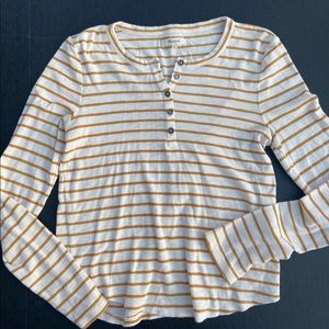Madewell Mustard Yellow Henley